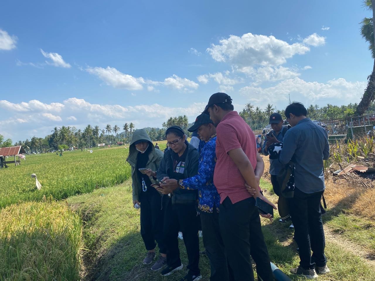 Tim PAT Polbangtan Gowa melakukan poligonisasi lahan di Kabupaten Wajo